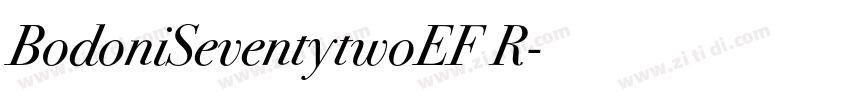 BodoniSeventytwoEF R字体转换